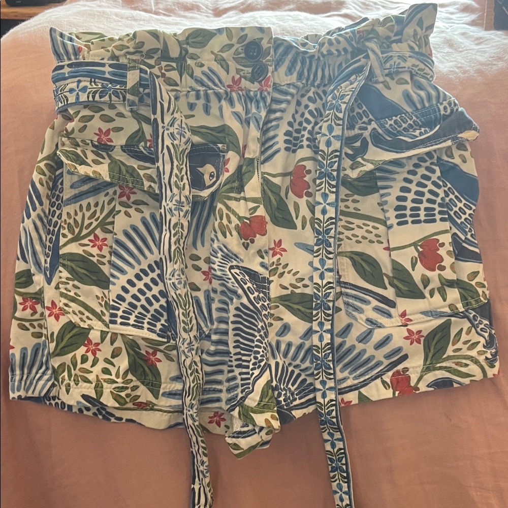 FARM Rio Multicolor Patterned Jean Shorts - Picture 3 of 3